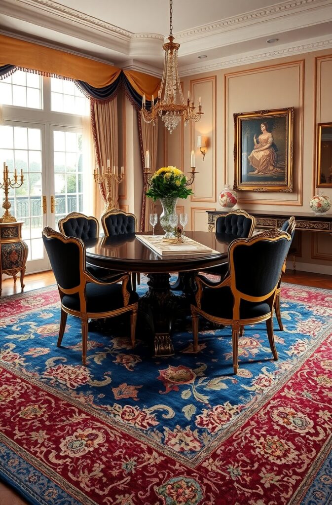 flux schnell opulent dining room with a intricate persianstyle 2