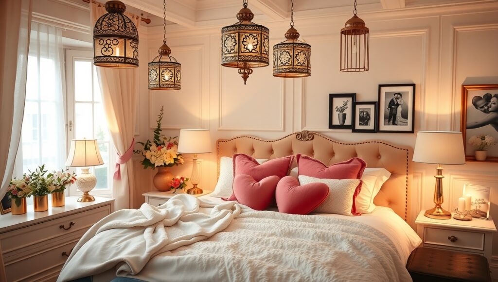 flux schnell romantic bedroom with intricately designed decora 0